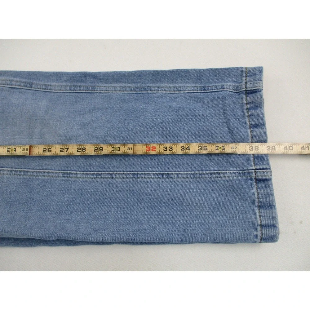 Forever 21 Cargo Jeans Women 28 Blue Utility Wide‎ Leg Relaxed Fit Workwear